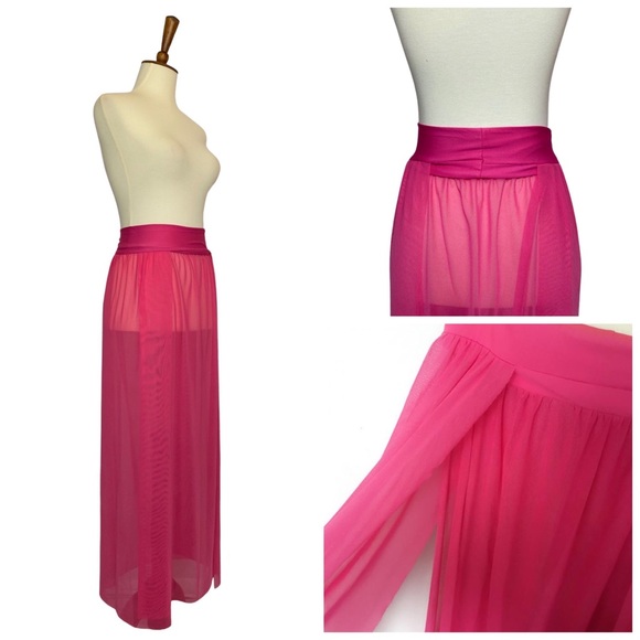 Sexy Semi-Sheer Maxi Skirt Swimsuit Beach Coverup - Picture 8 of 16